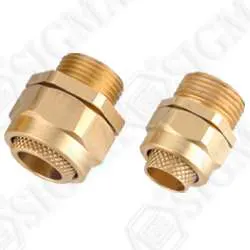 single compression brass cable gland