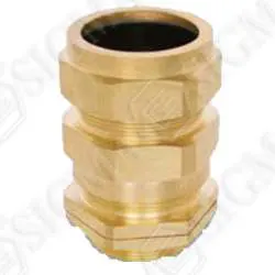 double compression brass cable gland