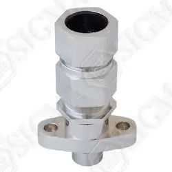 double compression nickel plated brass cable gland